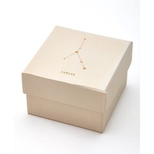 Ceramic Trinket Dish with Zodiac Star Sign and Lid - Cancer